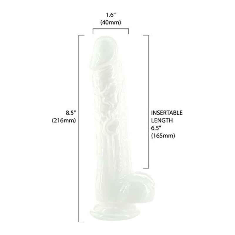 Addiction Pearl Dildo 8.5in/22cm, White
