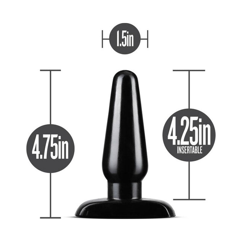 Blush Anal Adventures Basic Anal Plug Medium, Black