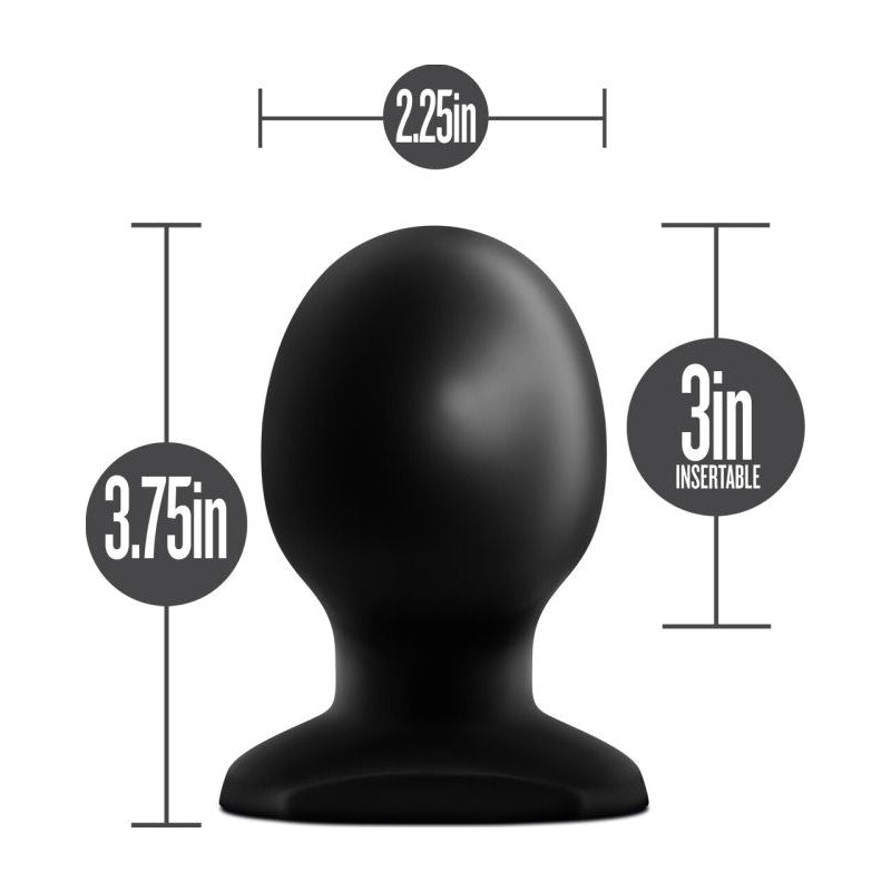 Blush Novelties Anal Adventures Orb Butt Plug, Black