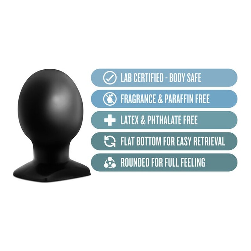 Blush Novelties Anal Adventures Orb Butt Plug, Black