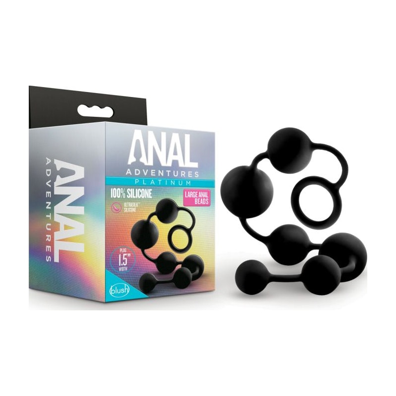 Blush Novelties Anal Adventures Platinum Silicone Large Anal Beads