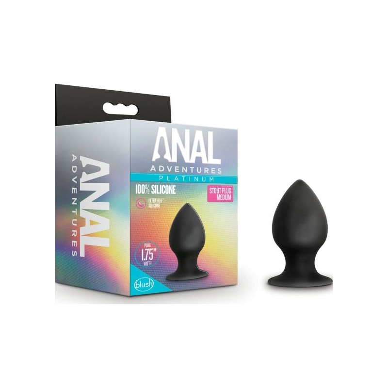 Blush Anal Adventures Platinum Silicone Anal Stout Plug Medium