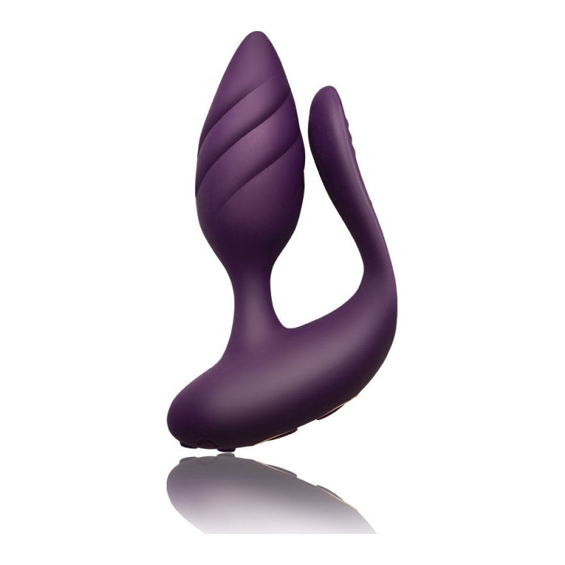 Rocks Off Cocktail Dual Stimulator Burgundy