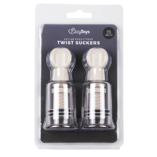 Fetish Collection Nipple and Clit Twist Suckers 2-pack, Small