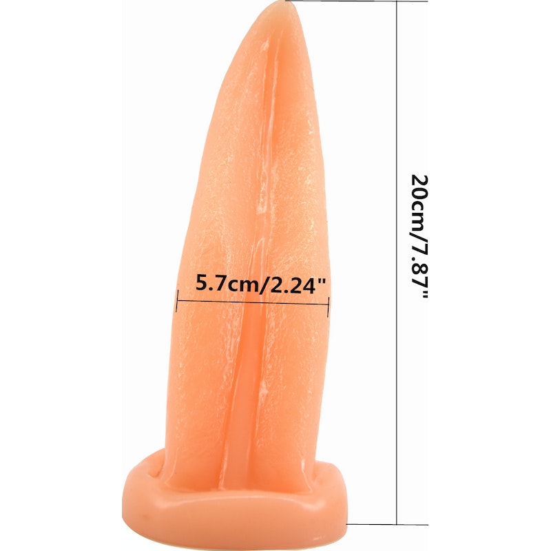 FAAK Tongue Shape Anal Plug Flesh