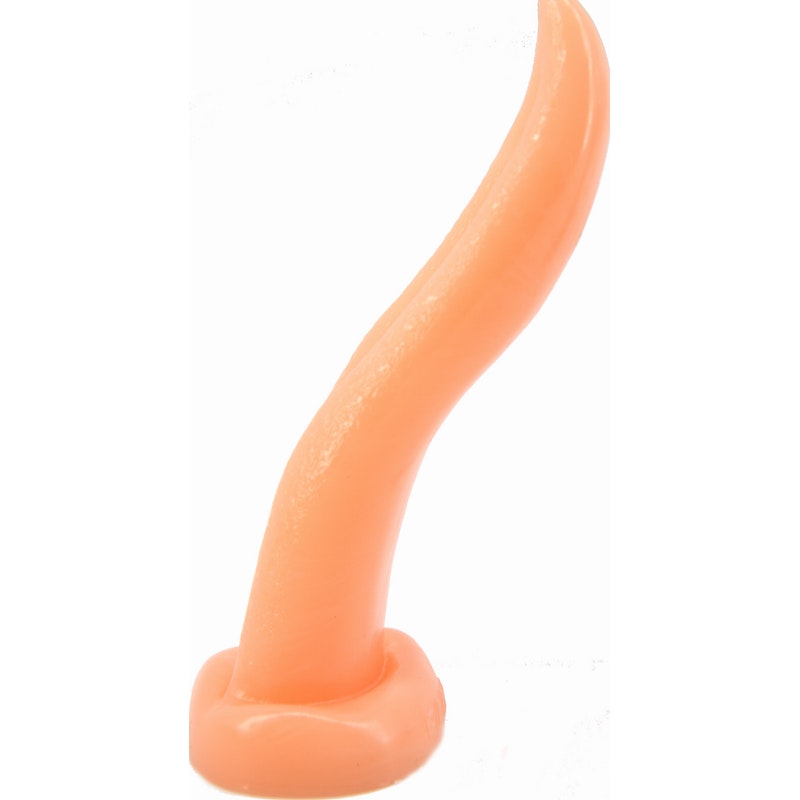 FAAK Tongue Shape Anal Plug Flesh