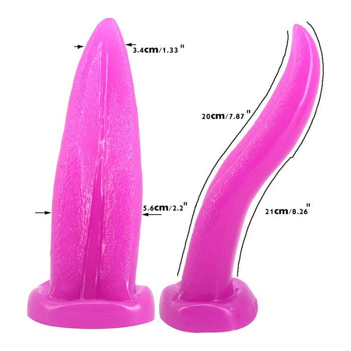 FAAK Tongue Shape Anal Plug Purple