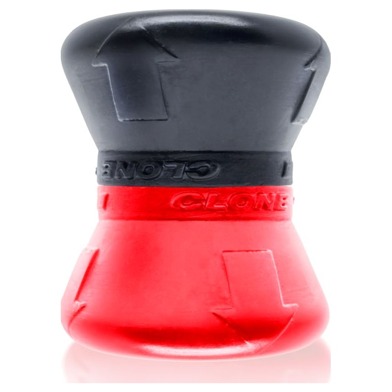 OxBalls Clone Duo 2-Piece Ballstretcher, Red/Black