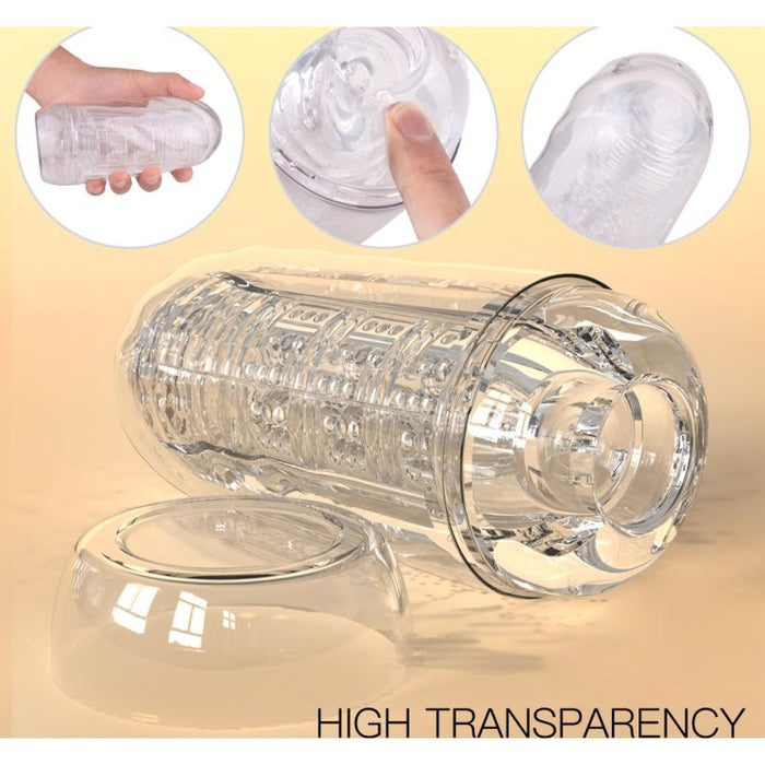 S-Hande Elite Space Capsule Hand Stroker, Clear