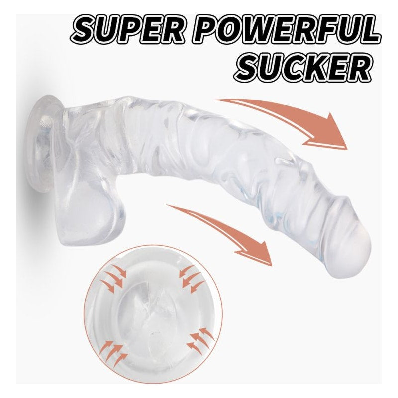 Kennard Dong with Balls Clear Large (25cm length)
