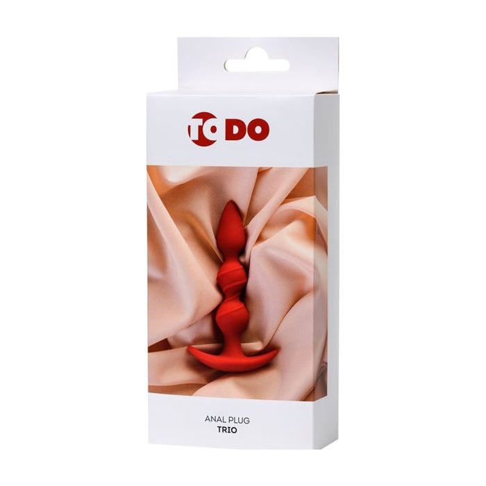 ToDo Anal Plug Trio 16cm x 3.3cm Red