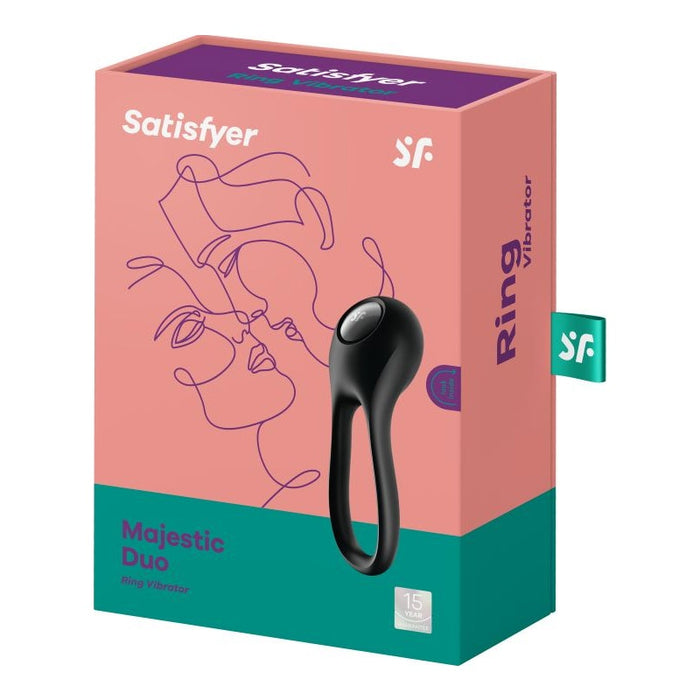 Satisfyer Majestic Duo Cockring, Black