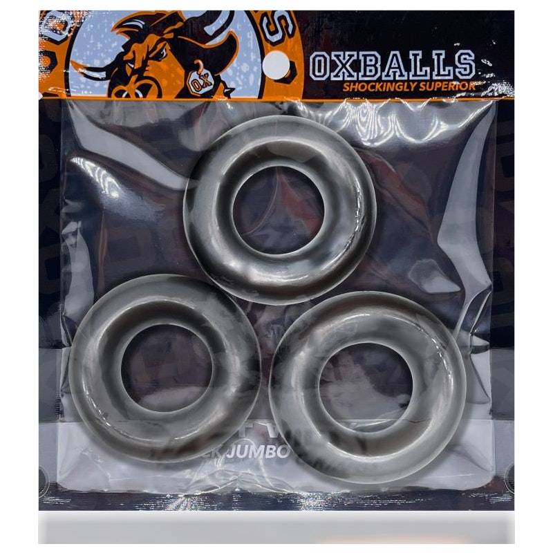 OxBalls Fat Willy 3 Pc Jumbo Cockrings Black