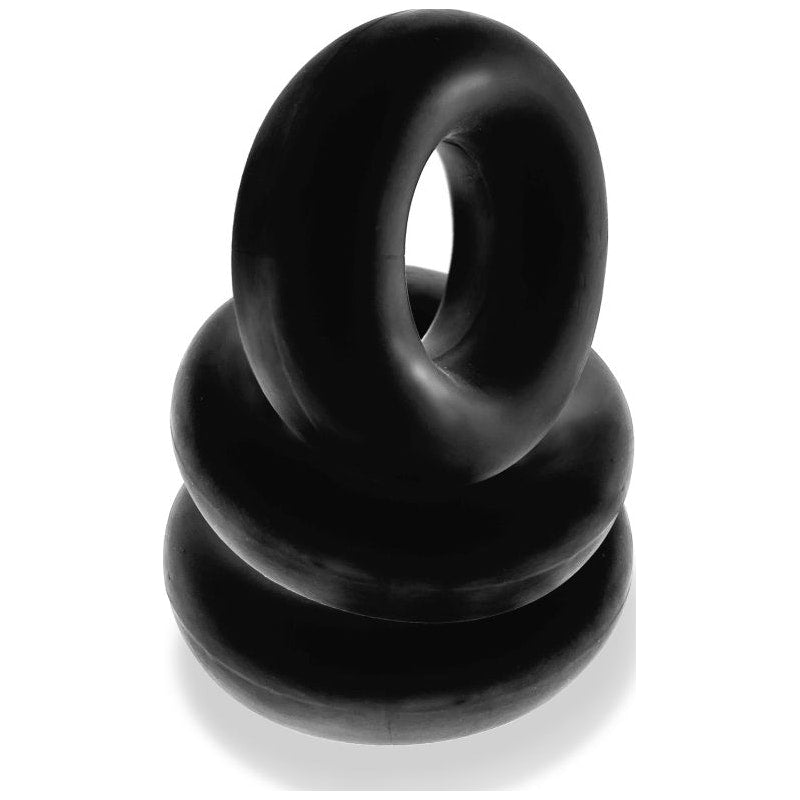 OxBalls Fat Willy 3 Pc Jumbo Cockrings Black