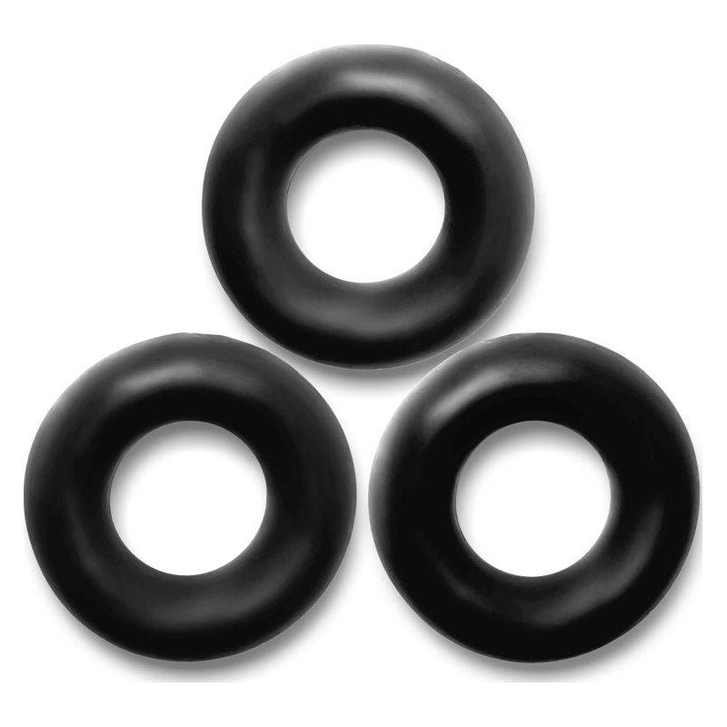 OxBalls Fat Willy 3 Pc Jumbo Cockrings Black