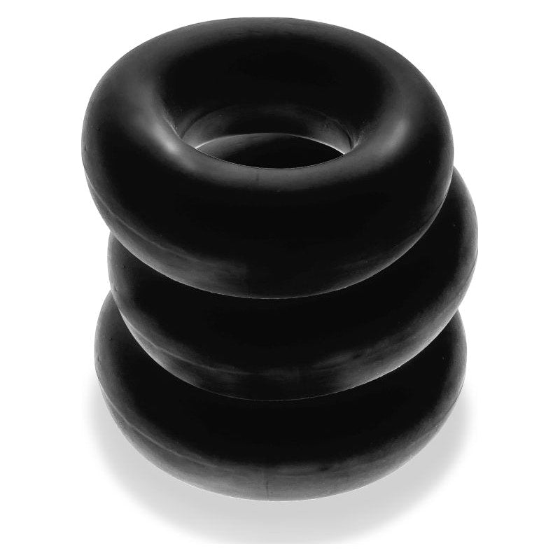 OxBalls Fat Willy 3 Pc Jumbo Cockrings Black