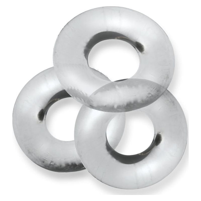 OxBalls Fat Willy Jumbo Cockrings, 3-Pack, One Size, Clear