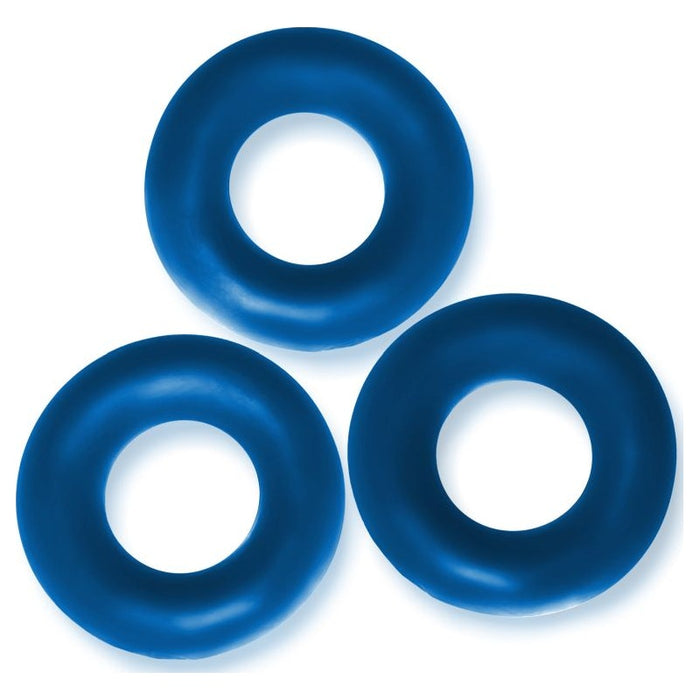 OxBalls Fat Willy 3 Pc Jumbo Cockrings Space Blue