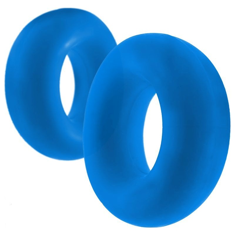 Hunky Junk Stiffy 2 Pc Bulge Cockrings Teal Ice