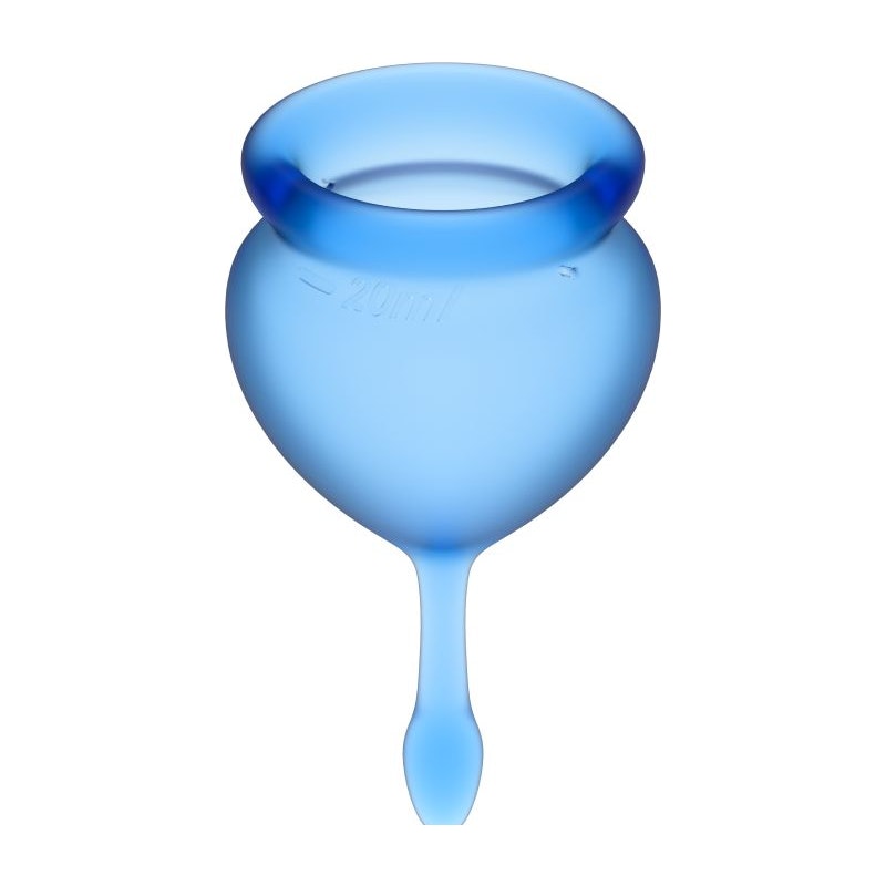 Satisfyer Feel Confident Menstrual Cup Dark Blue 2pcs