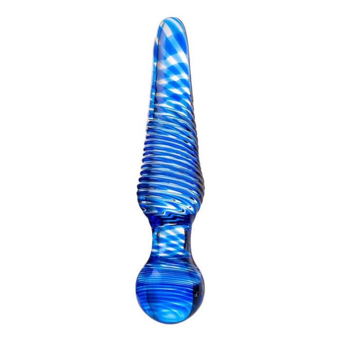 Sexus Glass Dildo Blue 17cm