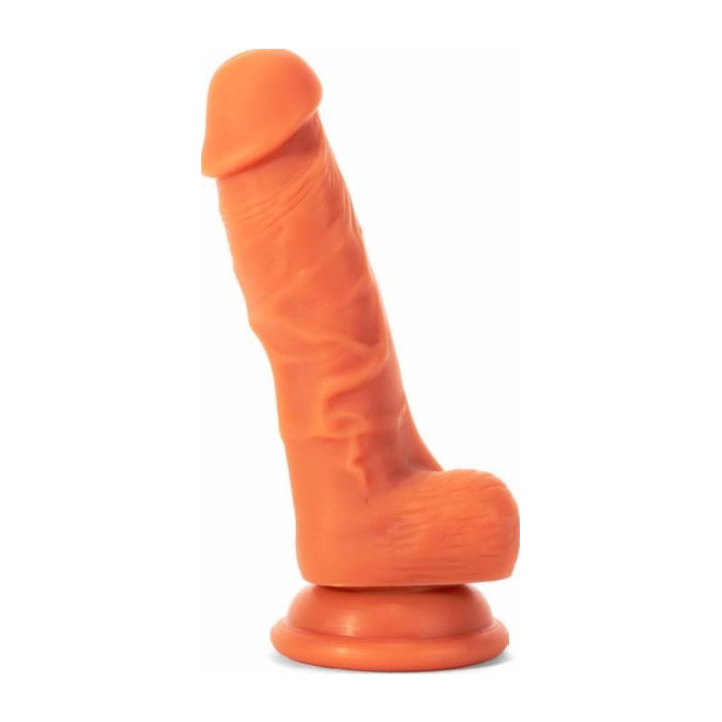 X-MEN Realistic Dildo Veined Shaft w Balls Flesh 17cm