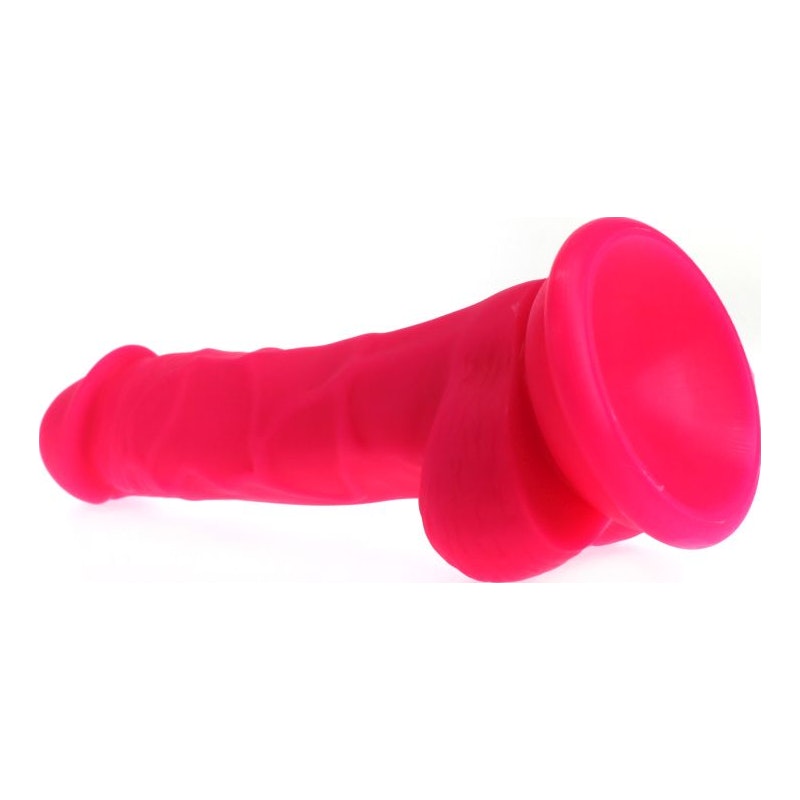 X-MEN Realistic Dildo Veined Shaft w Balls Pink 17cm