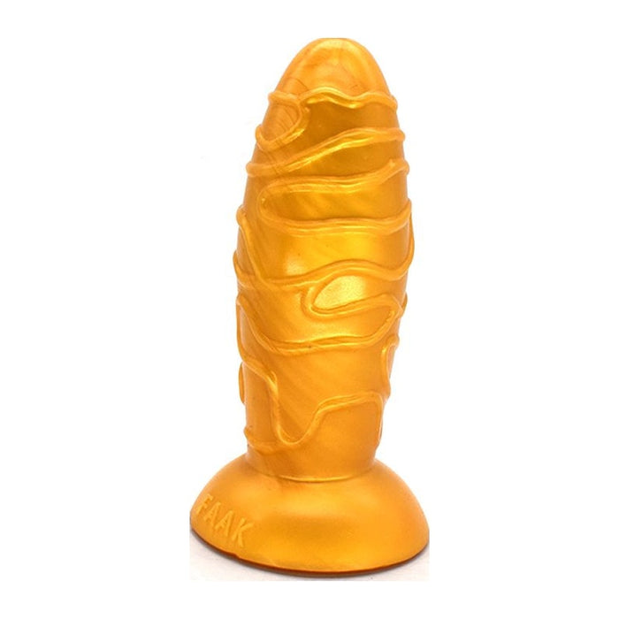 FAAK Dome Anal Butt Plug Gold 17x5.9cm