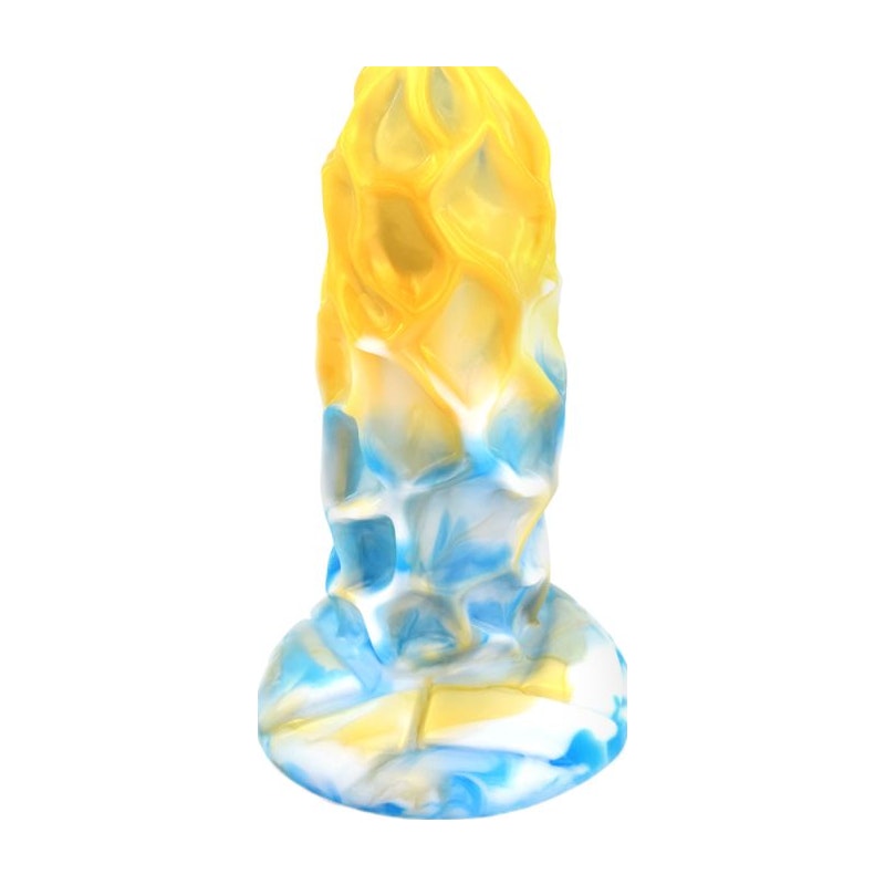 FAAK Dragon Anal Butt Plug Gold/Blue 18x5.5cm