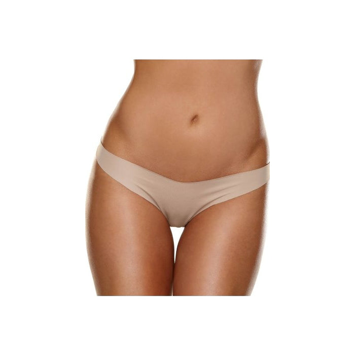 Hollywood Curves Invisible Thong, S/M, M/L, Nude/Black