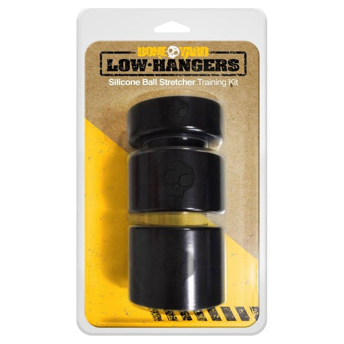 Boneyard Low Hangers 3-piece Silicone Ball Stretcher Kit, Black