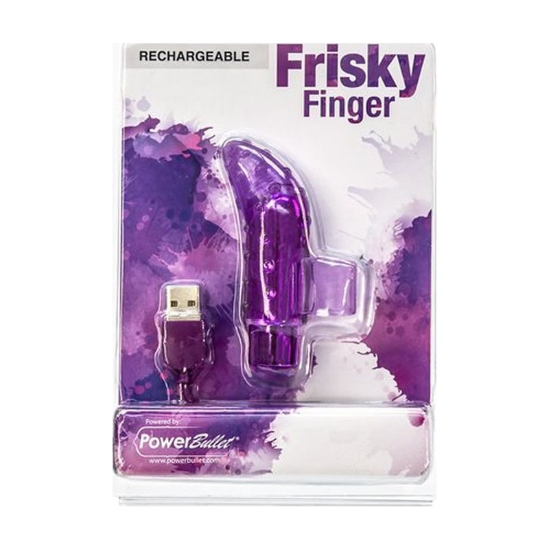 PowerBullet Frisky Finger Rechargeable Vibrator, Purple