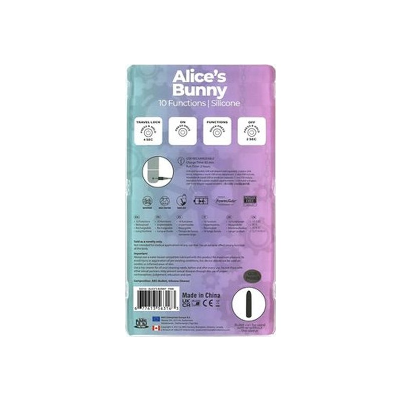 Alice's Bunny Bullet w/Rabbit Sleeve, Pink