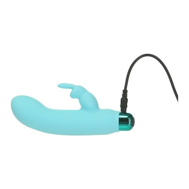 Alice's Bunny Rechargeable Bullet w Rabbit Sleeve, Teal