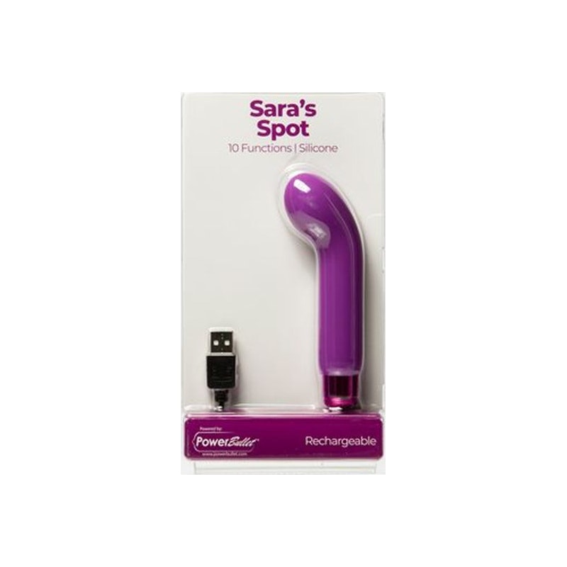 PowerBullet Sara’s Spot G-Spot Vibrator, Purple