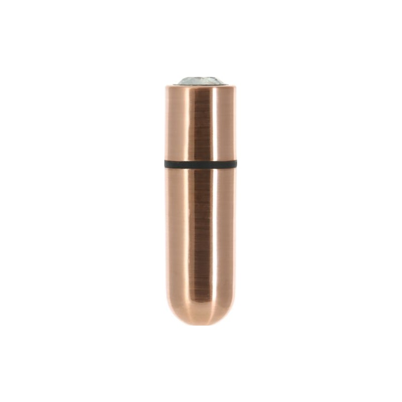 PowerBullet First Class Rechargeable Bullet w Crystal, Rose Gold