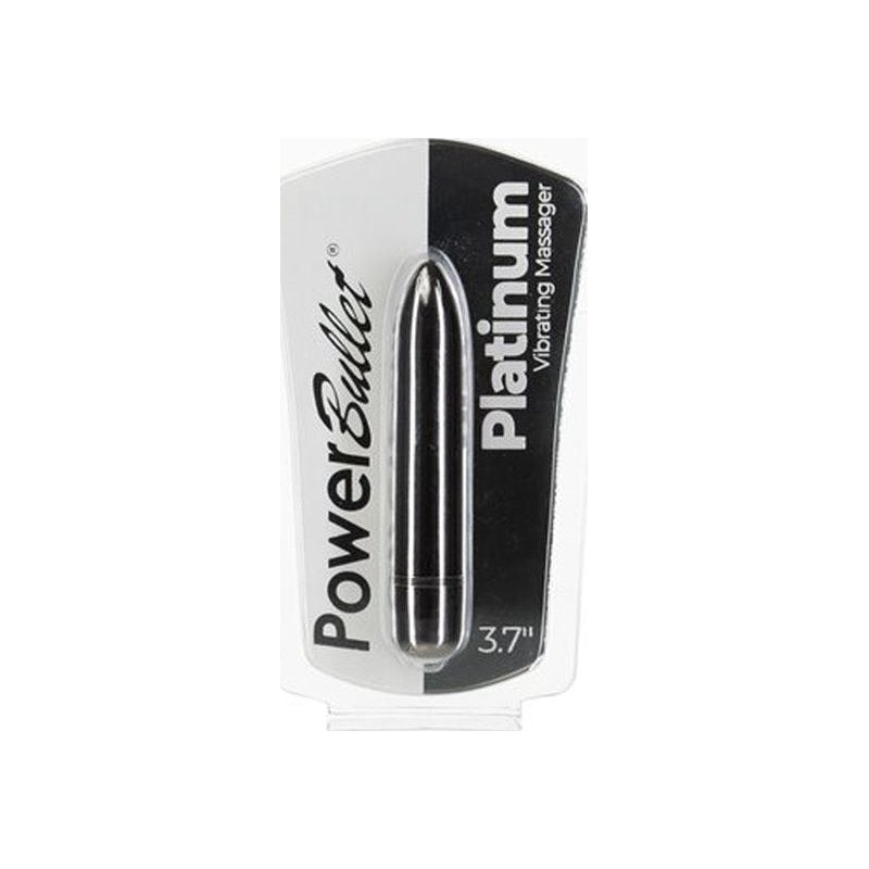 PowerBullet Platinum Bullet Vibrator, 9cm, Silver