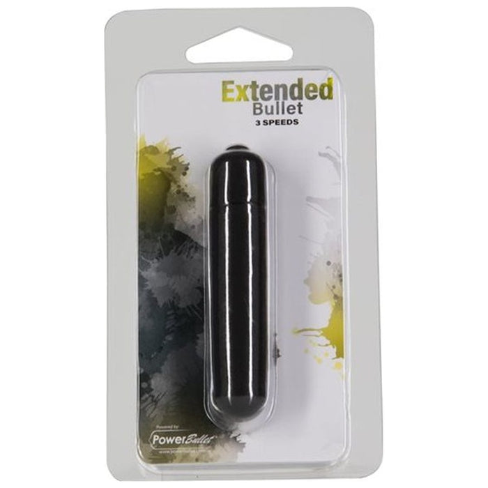 PowerBullet Extended Breeze Bullet Vibrator, 9cm, Black