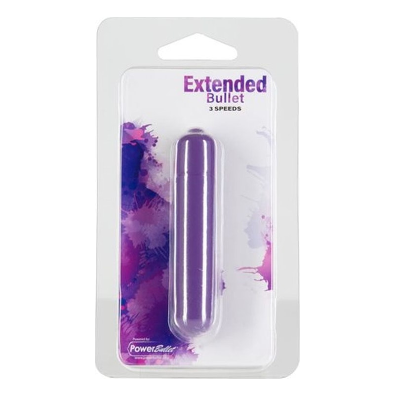 PowerBullet Extended Breeze Vibrator, 9cm, Purple