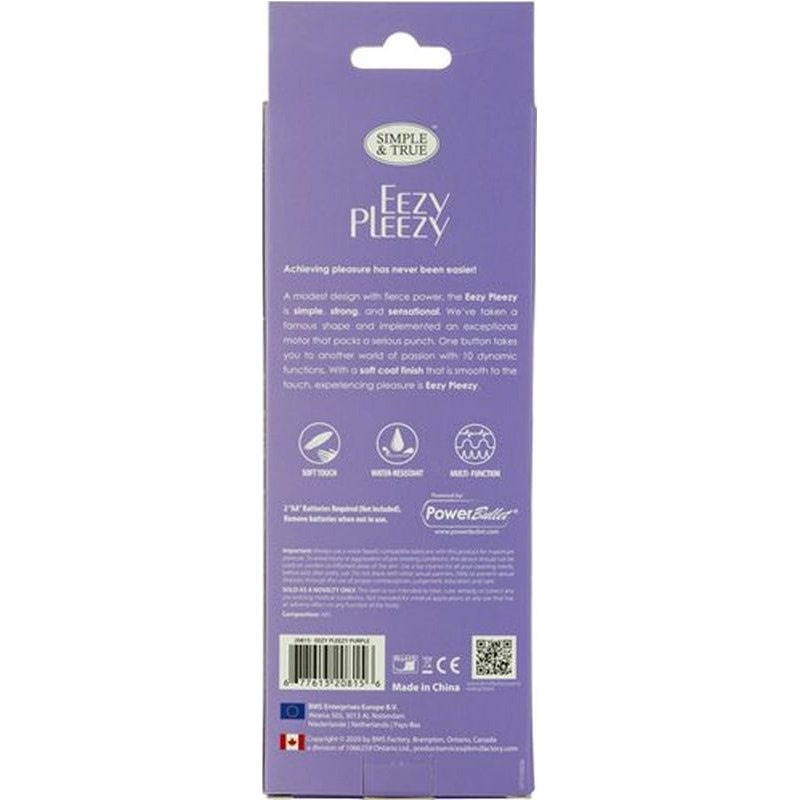Power Bullet Eezy Pleezy Bullet Vibrator, Purple