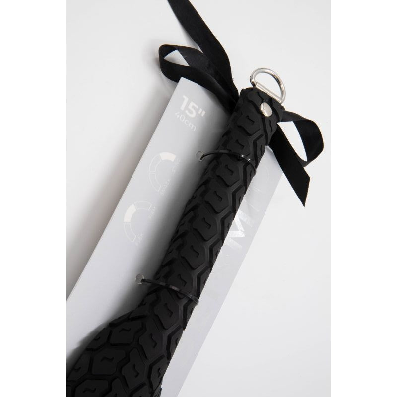 Sei Meo Tyre Textured Spanking Paddle. Large, Black