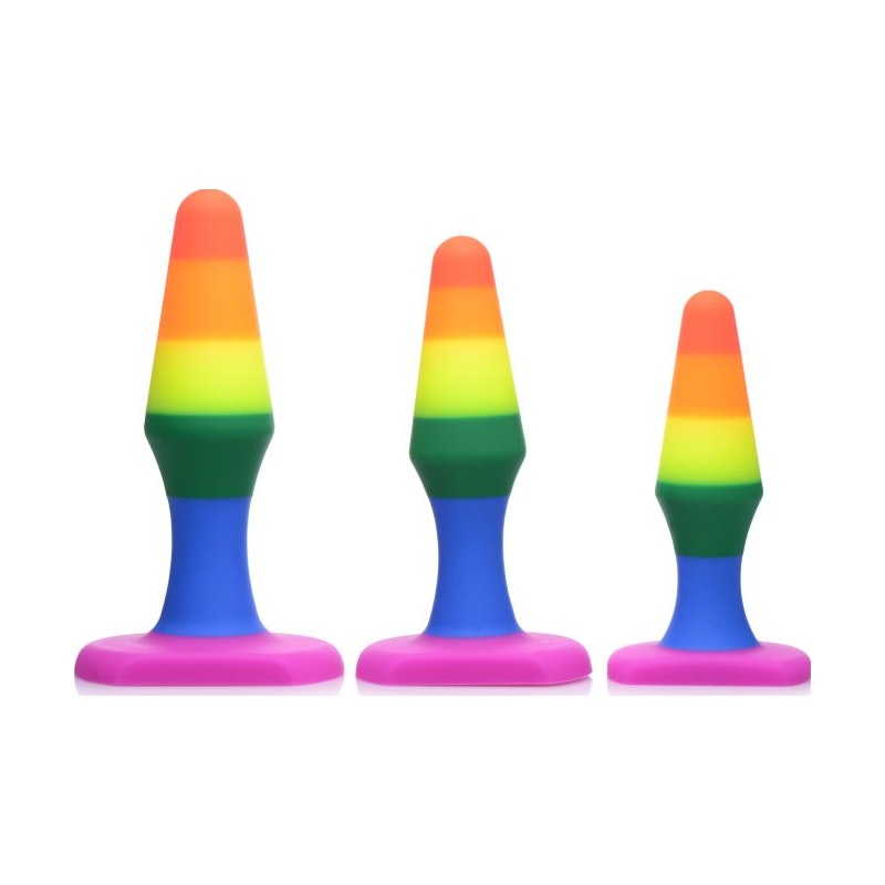 Frisky Rainbow Ready Anal Trainer Set, Rainbow