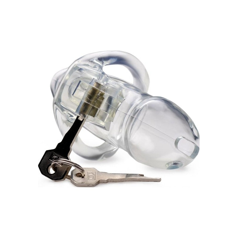 Master Series Clear Captor Chastity Cage, Small