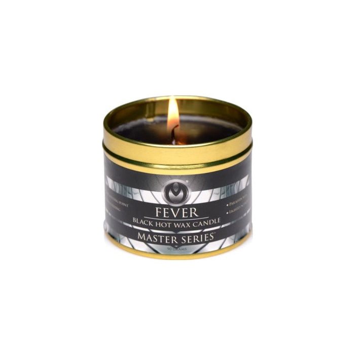Master Series Fever Hot Wax Candle, Black