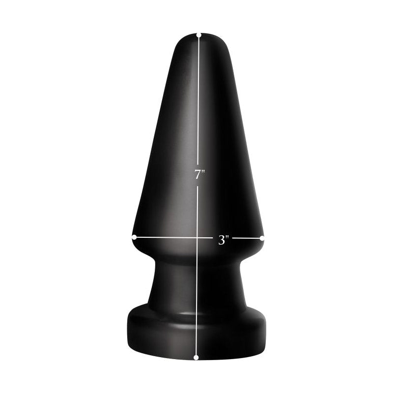 Master Series Ass Max Butt Plug, Large (18cm), Black