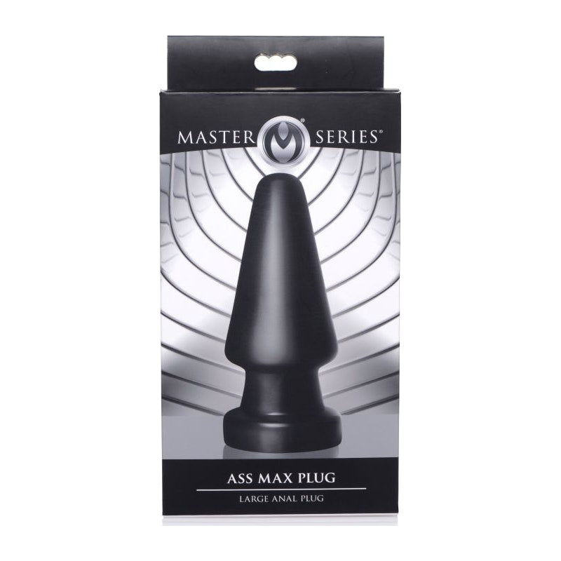 Master Series Ass Max Butt Plug, Large (18cm), Black