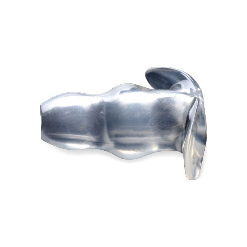 Master Series Clear View Hollow Anal Plug, Large (5.2"), Clear