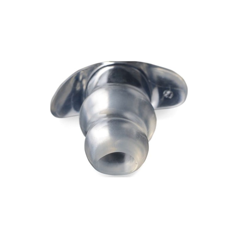 Master Series Clear View Hollow Anal Plug, Large (5.2"), Clear