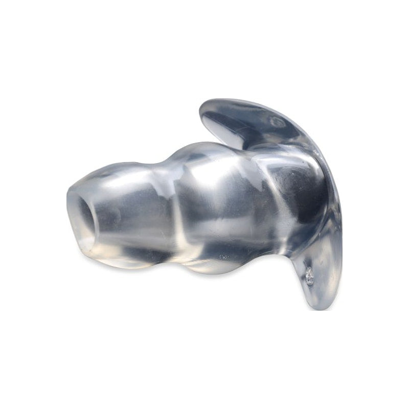 Master Series Clear View Hollow Anal Plug, Large (5.2"), Clear
