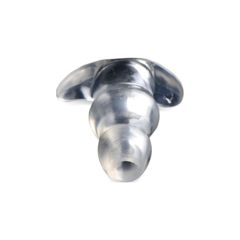 Master Series Clear View Hollow Anal Plug, Small (3.5"), Clear
